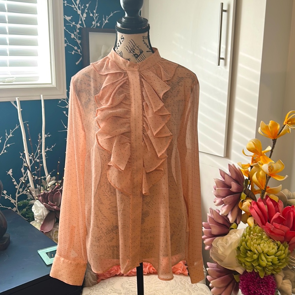 STUNNING H&M LIGHT PINK BLOUSE WITH TINY DOTS ALL OVER BNWT SIZE 10
♥️🛍️